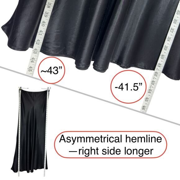 Vintage Rampage Maxi Skirt Side Zip Women M Black Goth Y2k Witchy Whimsygoth - Picture 8 of 13